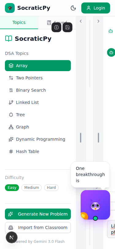 SocraticPy on mobile